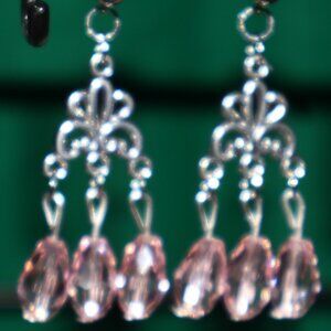 Handmade Clip-On Earrings - BREAST CANCER AWARENESS - COT 53